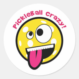 Pickleball Crazy ラウンドシール