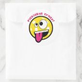 Pickleball Crazy ラウンドシール (バッグ)