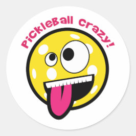 Pickleball Crazy ラウンドシール