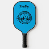Pickleball Crew誇りを持ったの編集可能な名前のメンバ ピックルボールラケット (正面)