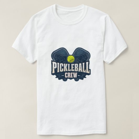 Pickleball Crew Shirt – Vintage Pickleball Team Ba Tシャツ (デザイン正面)