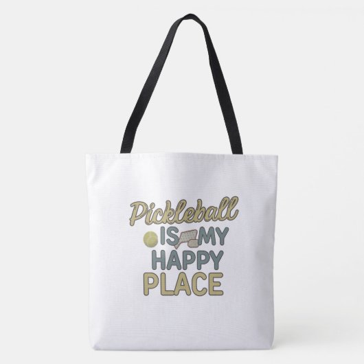 Pickleball Crew Tote Bag – Pickleball Player Shoul トートバッグ (正面)