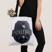 Pickleball Crew Tote Bag – Pickleball Player Shoul トートバッグ (クローズアップ)