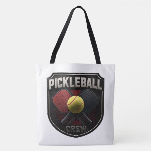 Pickleball Crew Tote Bag – Pickleball Player Shoul トートバッグ (正面)