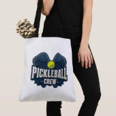 Pickleball Crew Tote Bag – Pickleball Player Shoul トートバッグ (クローズアップ)