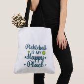 Pickleball Crew Tote Bag – Pickleball Player Shoul トートバッグ (クローズアップ)