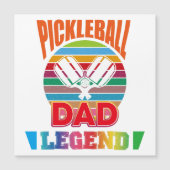 Pickleball Dad Legend Retro Rainbow (正面)