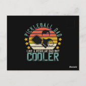 Pickleball Dad Like A Regular Dad But Cooler ポストカード (裏面)