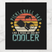 Pickleball Dad Like A Regular Dad But Cooler ワインラベル (シングルラベル)