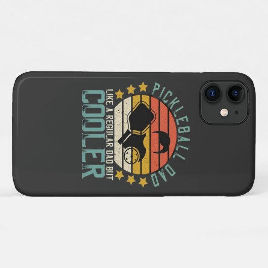 Pickleball Dad Like A Regular Dad But Cooler Case-Mate iPhoneケース (裏面(横))