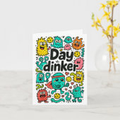 Pickleball day dinker  カード (黄色い花)