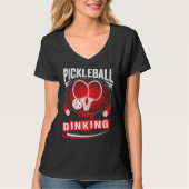 Pickleball Day Dinking Motivational Pickleball Squ Tシャツ (正面)
