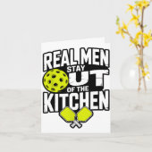 Pickleball design for men boys pickle ball カード (黄色い花)