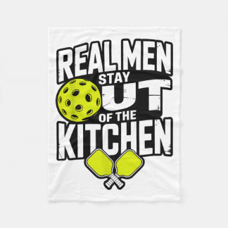 Pickleball design for men boys pickle ball フリースブランケット