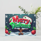 Pickleball Dink If You Love Christmas シーズンカード (スタンド正面)