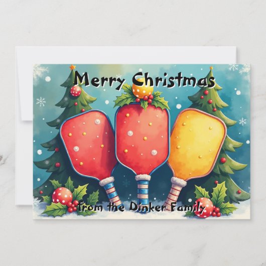 Pickleball🎅 Dink the Halls シーズンカード (正面)