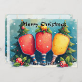 Pickleball🎅 Dink the Halls シーズンカード (正面/裏面)