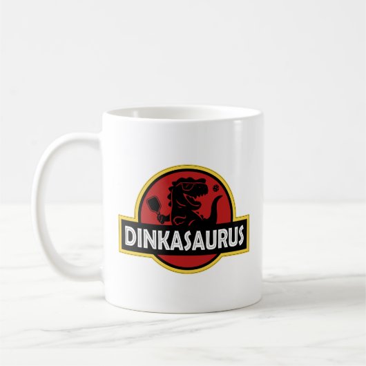 Pickleball Dinkasaurus コーヒーマグカップ (左)