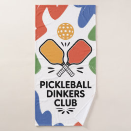 Pickleball Dinkers Club Paddle Graphic Sports バスタオル
