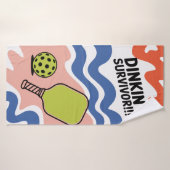 Pickleball Dinkin' Survivor!!! Gift For Players バスタオル (バスタオル)
