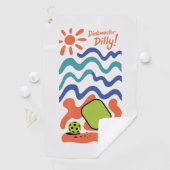 Pickleball Dinkmaster Dilly! Vacation Resort Towel ゴルフタオル (インサイチュ)