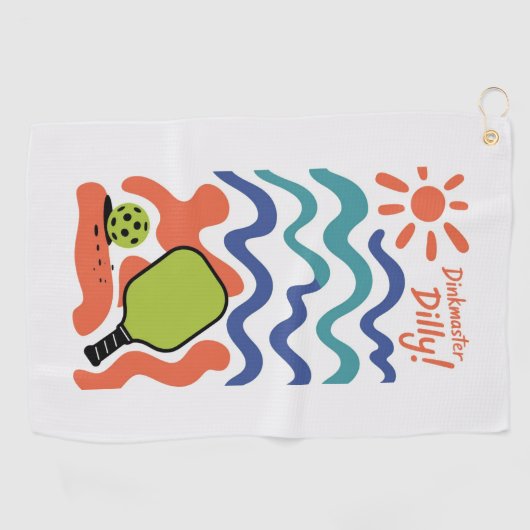 Pickleball Dinkmaster Dilly! Vacation Resort Towel ゴルフタオル (横)