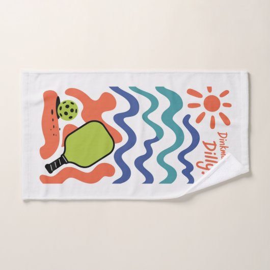 Pickleball Dinkmaster Dilly! Vacation Resort Towel ハンドタオル (ハンドタオル)