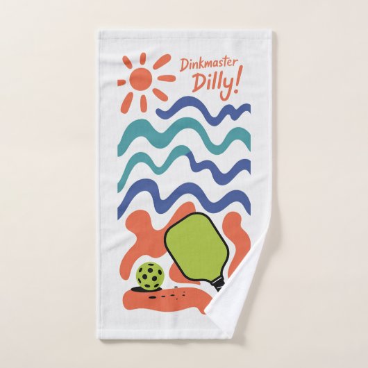 Pickleball Dinkmaster Dilly! Vacation Resort Towel ハンドタオル (ハンドタオル)