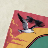 Pickleball Dinks & Drinks Beach Vibe Graphic ビーチタオル (インサイチュ)