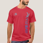 Pickleball Distressed Blue Gradient Casual Design  Tシャツ (正面)