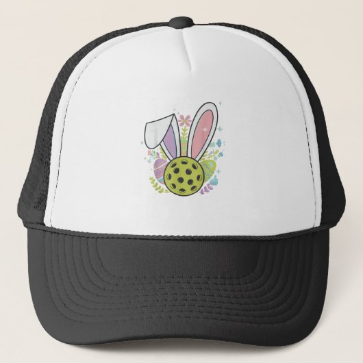 Pickleball Easter T-Shirt キャップ (正面)