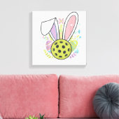 Pickleball Easter T-Shirt キャンバスプリント (インサイチュ (リビング))