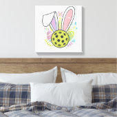 Pickleball Easter T-Shirt キャンバスプリント (インサイチュ (寝室))