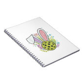 Pickleball Easter T-Shirt ノートブック (右側)