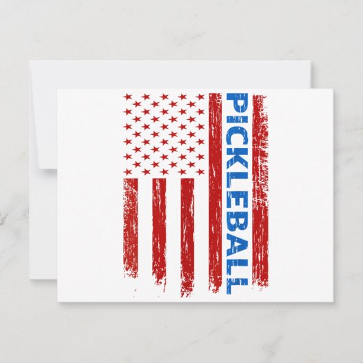 Pickleball Flag - Playing Paddleball Pickleball Am セーブザデート (正面)