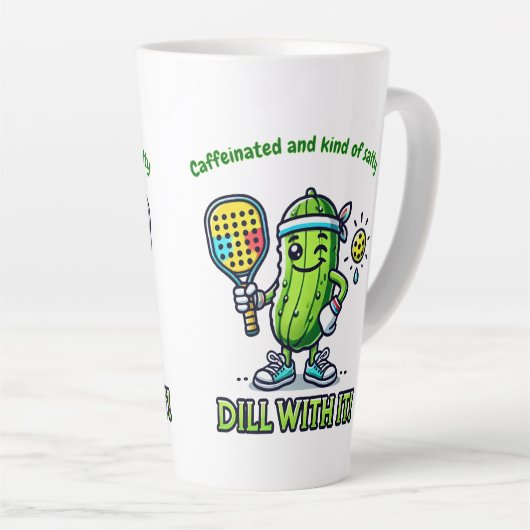 Pickleball Funny Coffee Mug Drinkware Kitchen カフェラテマグ (右アングル)