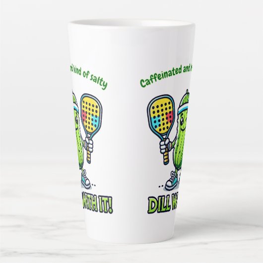 Pickleball Funny Coffee Mug Drinkware Kitchen カフェラテマグ (正面)