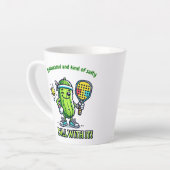 Pickleball Funny Coffee Mug Drinkware Kitchen カフェラテマグ (左アングル)