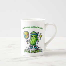 Pickleball Funny Coffee Mug Drinkware Kitchen ボーンチャイナマグカップ