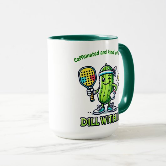 Pickleball Funny Coffee Mug Drinkware Kitchen マグカップ (正面右)