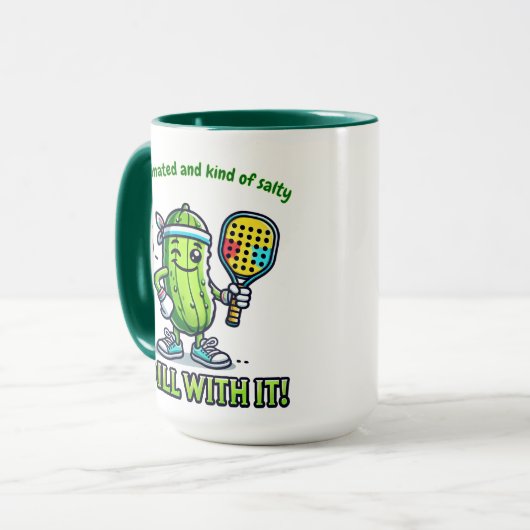 Pickleball Funny Coffee Mug Drinkware Kitchen マグカップ (正面左)