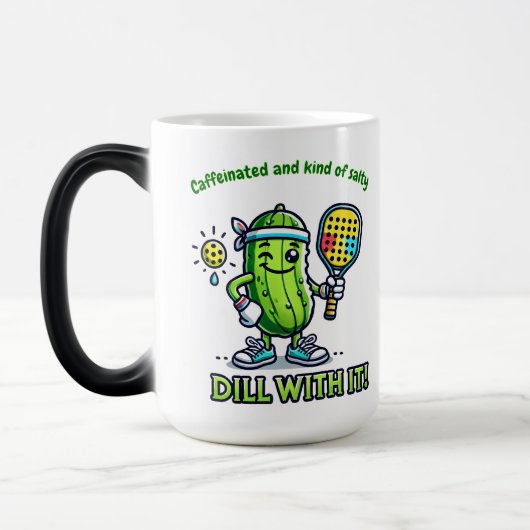 Pickleball Funny Coffee Mug Drinkware Kitchen モーフィングマグカップ (左)