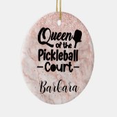 PIckleball Gal Queen of the Court セラミックオーナメント (右)
