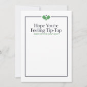 Pickleball Get Well Card | Navy Green (正面)