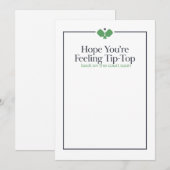 Pickleball Get Well Card | Navy Green (正面/裏面)