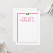 Pickleball Get Well Card | Tip-Top カード (正面/裏面インサイチュ)