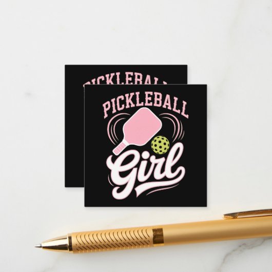 Pickleball Girl Player エンクロージャーカード (正面/裏面インサイチュ)