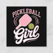 Pickleball Girl Player エンクロージャーカード (裏面)