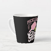 Pickleball Girl Player カフェラテマグ (左アングル)