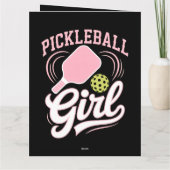 Pickleball Girl Player カード (裏面)